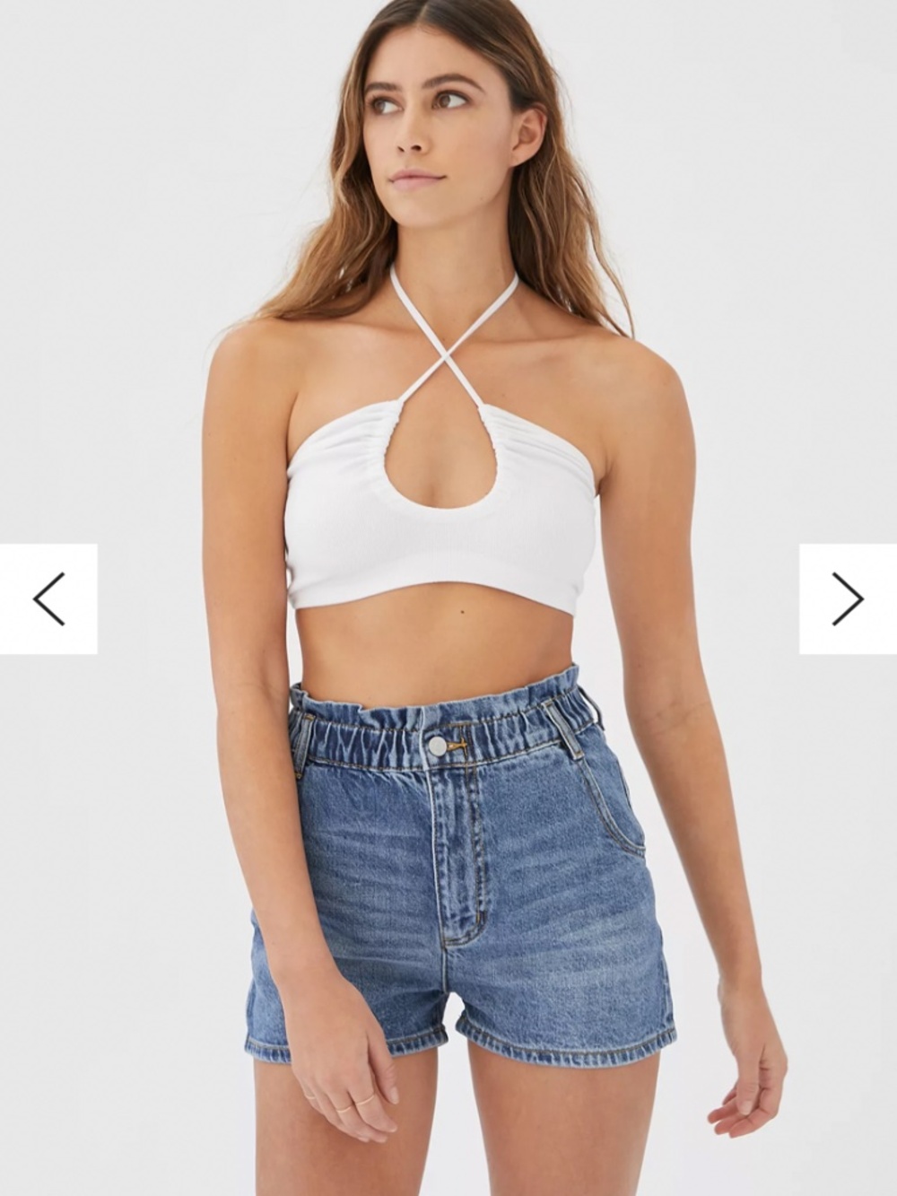 BDG Urban Outfitters Pull-On Mom Shorts Lightwash Denim Size M